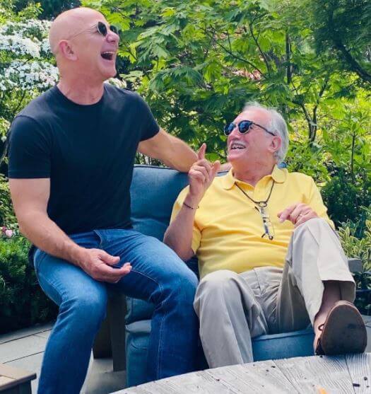 Ted Jorgensen son Jeff Bezos with his stepfather.